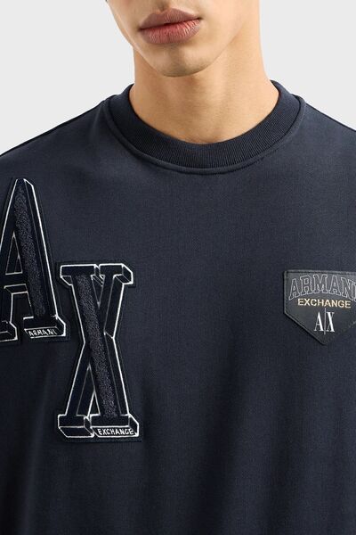 Armani Exchange Cotton Regular Fit Crew Neck Sweat Men's SWEAT 6RZMJE ZJDPZ 1510