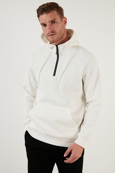 Buratti Men's Sweat - Cotton, Soft Raster, Hooded, Furry59052651