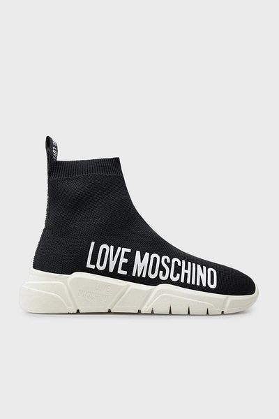 Love Moschino High Top Sneaker Shoes with Logo JA15433G1IIZ6000