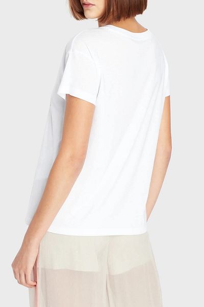 Armani Exchange Jersey with Logo, Cotton Boyfriend Fit t Shirt