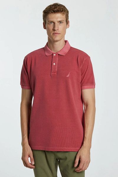Nautica 100% bavlna Tričko Polo Neck Classic Fit Tričko Pánské Polo Neck K35111T 6Sr