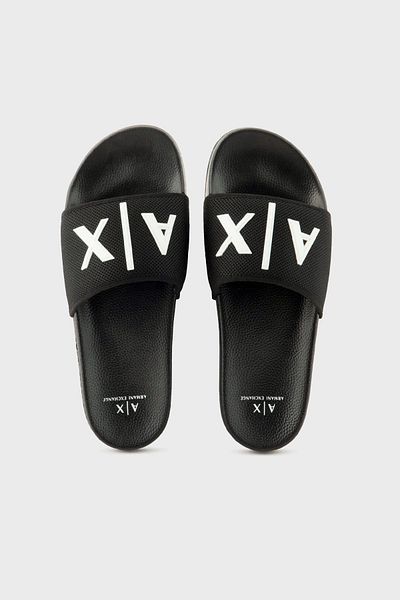Armani Exchange Ανδρικές παντόφλες - με λογότυπο, μοντέλο XUP001 XV820 S277