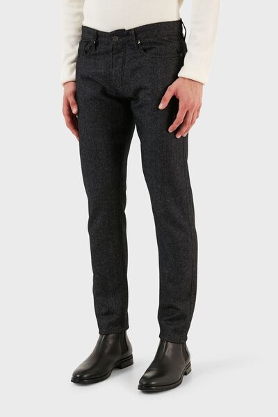 Emporio Armani J75 Pamuk ve Yün Karışımlı Slim Fit Pantolon Erkek PANTOLON 6R1J75 1N08Z 0065