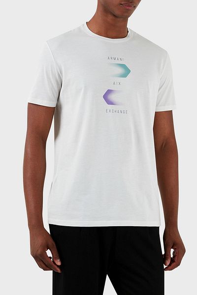 Armani Exchange Ανδρικό T-Shirt από βαμβακερό λαιμόκοψη - TSHIRT με κανονική εφαρμογή 3DZTBG ZJA5Z 1116