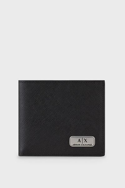 Armani Exchange Genuine Leather Wallet with Logo Men's Wallet Cc843 00020