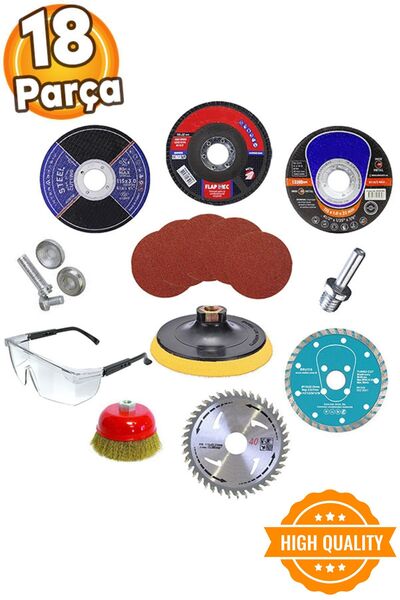 Badem10 18 Parça Spiral Avuç Içi Taşlama 115 Mm Cırt Zımpara Kağıdı Ahşap Ino...