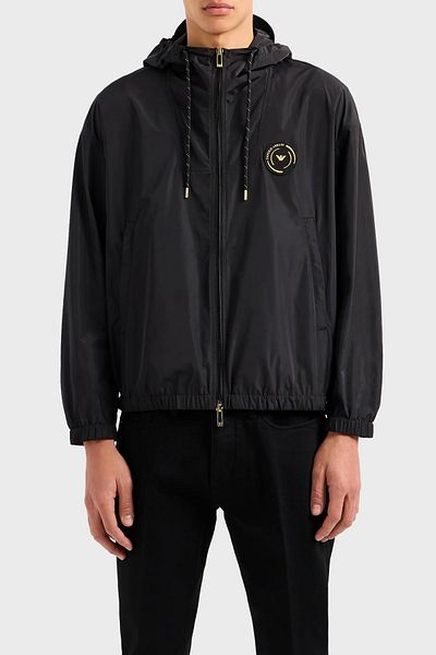 Emporio Armani Water Resistant Hooded Coat Men's COAT 3D1BG8 1NMPZ 0999
