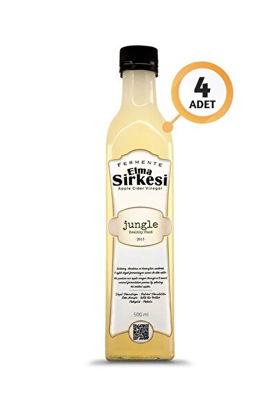Jungle Healthy Food Fermente Elma Sirkesi - 4 X 500 ml Adet