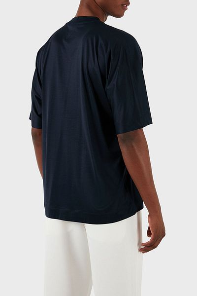 Emporio Armani Tricou oversize cu decolteu pentru bărbați 3D1TG2 1JUVZ 0920