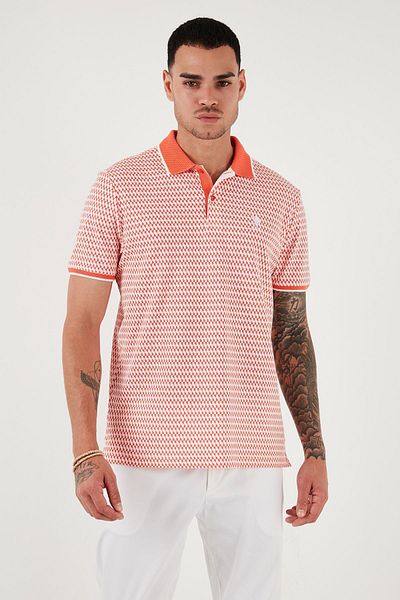 U.S. Polo Assn. Ανδρικό μπλουζάκι πόλο με λαιμόκοψη US Polo - κανονική εφαρμογή, βαμβακερό G081SZ0111830573