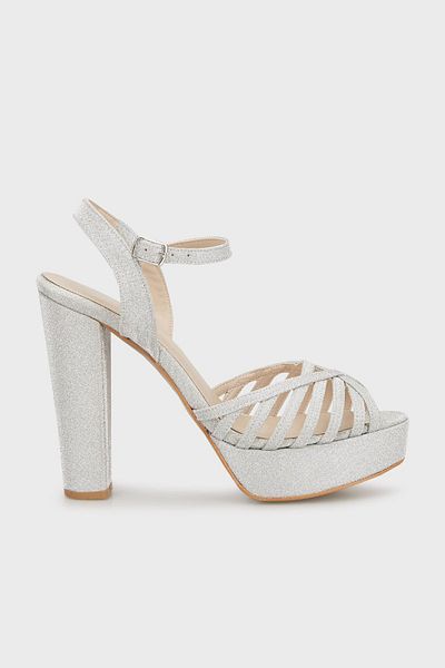 Lela Platform Heeled Glitter Shoes - SHOES34718407023