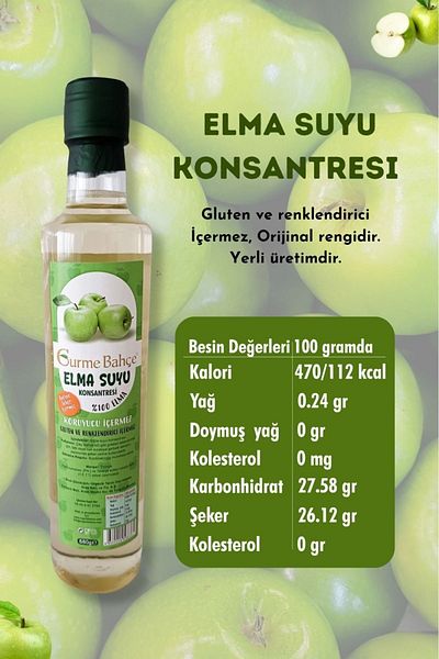 Gurme Bahçe Apple Juice Concentrate 670Gr
