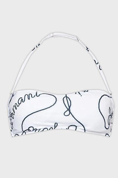 Emporio Armani Σκληρό ελαφρύ μπικίνι με μοτίβο με λεπτομέρεια με κορδόνια 262636 3r310 10410