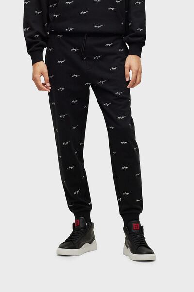 HUGO Logolu Belden Bağlamalı Pamuklu Relaxed Fit Pantolon Erkek Pantolon 50486458 001