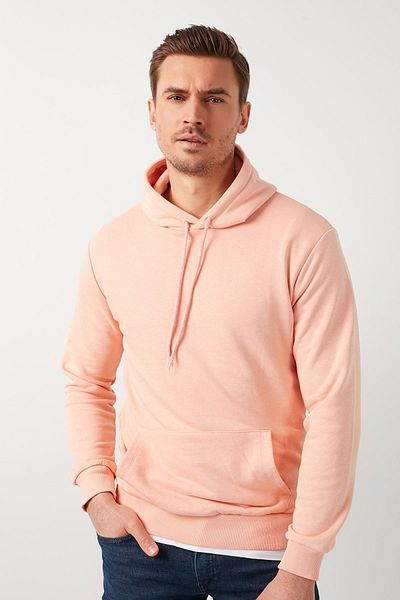 Buratti Cotton Kangaroo Pocket Hooded Sweat Ανδρικός ιδρώτας 541hoodıe