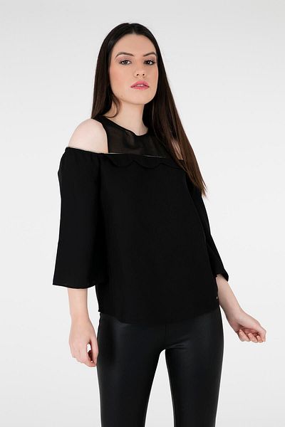Armani Exchange Γυναικεία Μαύρη Μπλούζα