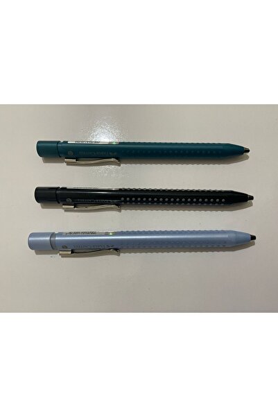 Faber Castell Grip 2011 0.7 Siyah- Yeşil - Açık Mavi Versatil Kalem Set