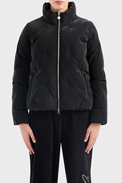 EA7 Taş Detaylı Gizli Kapüşonlu Dik Yaka Regular Fit Mont MONT 6RTB34 TNDMZ 1200