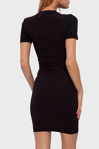 VERSACE JEANS COUTURE فستان قصير من القطن بقصة ضيقة 76HAOT02 CJ03T G89