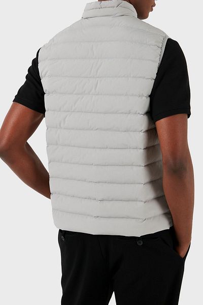 Emporio Armani Regular Fit Duck Feather Filled Stand Collar Vest Men's VEST 8N1BQ1 1NLRZ 06G1