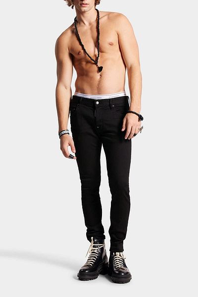 DSquared2 Skater Stretch Cotton Normal Waist Slim Fit Jeans Men'S JEANS S74LB1282 S30730 900