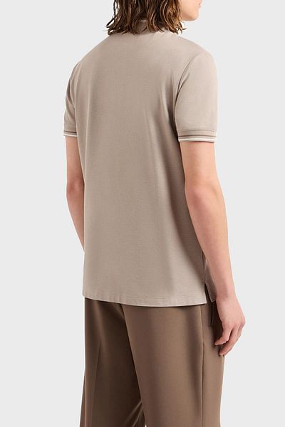 Emporio Armani Βαμβακερό κανονικό μπλουζάκι με λαιμόκοψη ανδρικό μπλουζάκι με λαιμόκοψη POLO 3D1FM4 1JCYZ 06H7