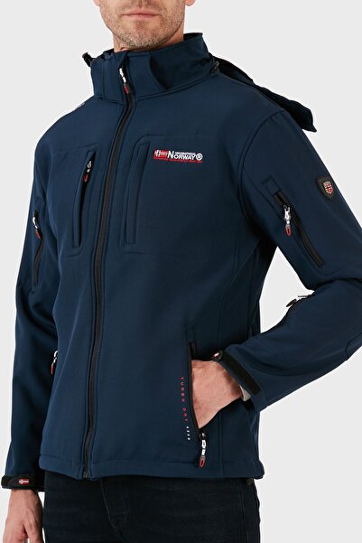 Norway Geographical Wind Resistant Softshell Hooded Outdoor Coat Men'S COAT TUNAR