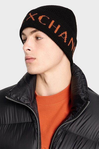 Armani Exchange Logo Wool Blend Beret Men's BEANIE 954661 3F301 03620