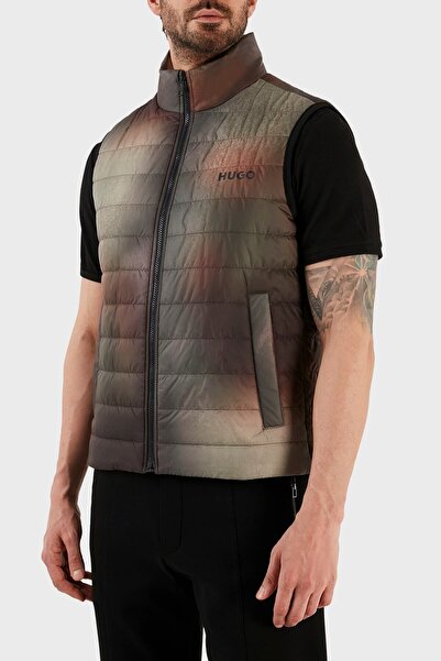 HUGO Regular Fit Fermuarlı Dik Yaka Şişme Yelek Erkek Yelek 50485247 960