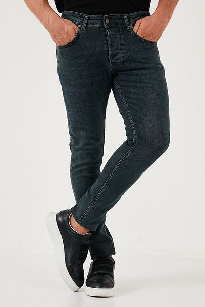 Buratti Blugi din bumbac slim fit pentru bărbați - Pantaloni skinny din denim 1122S09Napoli