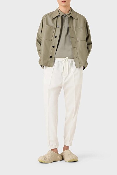 Emporio Armani Elastik Belli Büzme İpli Regular Fit Cepli Pantolon Erkek PANTOLON 3R1PF5 1NSEZ 0101