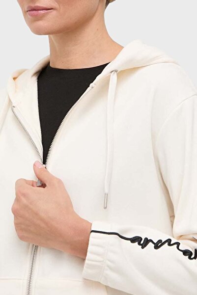 Armani Exchange Logo Written Zippered Hooded Regular Fit Sweat SWEAT 6RYM71 YJBRZ 1130