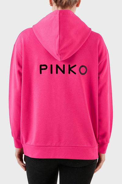PİNKO Pinko 100% βαμβακερό φερμουάρ με κουκούλα Relaxed Fit Sweat SWEAT 101133   Α162 Ν17
