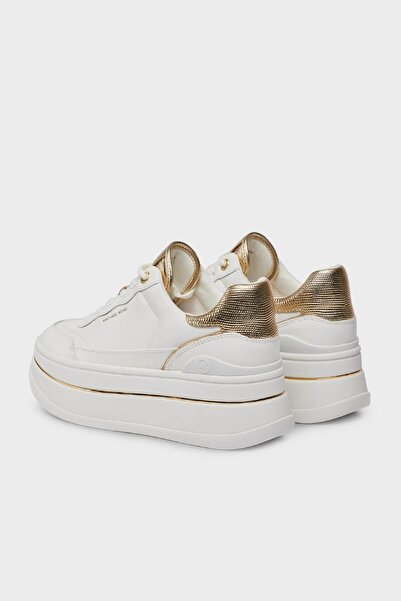 Michael Kors Platform Leather Sneaker Shoes with Logo 43R4HYFS2L740 SHOES 43R4HYFS2L 740