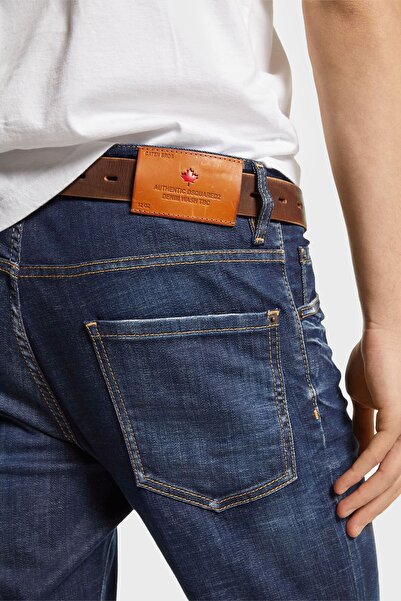 DSquared2 Logolu Streç Pamuklu Slim Fit Jeans Erkek KOT PANTOLON S74LB1315 S30342 470