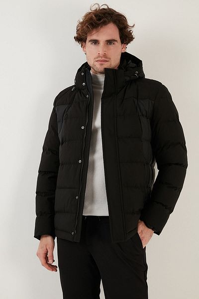 Exxe Мъжко яке с водоустойчива качулка и стандартна кройка Exk225313