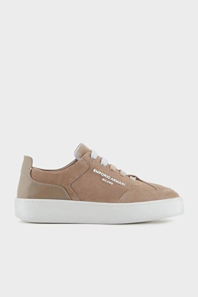 Emporio Armani حذاء رياضي من جلد الغزال بشعار SHOES X3X207 XR158 00085