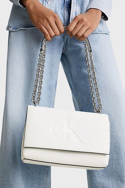 Calvin Klein Logo Chain Strap Bag K60K6118660LI BAG K60K611866 0LI