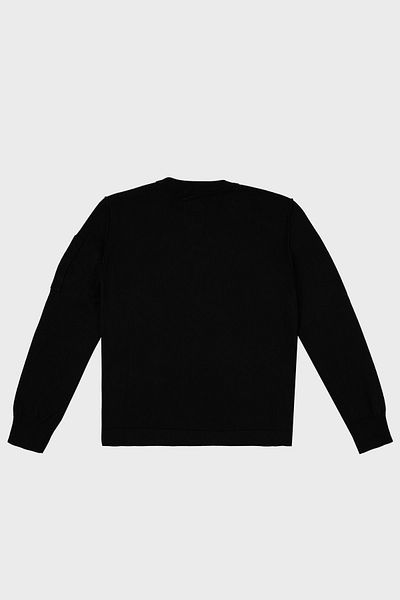 C.P. COMPANY Детски памучен пуловер с кръгло деколте - SWEAT 10CKKN036 004037A 999