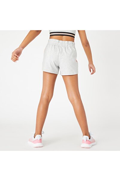 Decathlon Domyos Çocuk Gri Pembe Spor Şortu 320