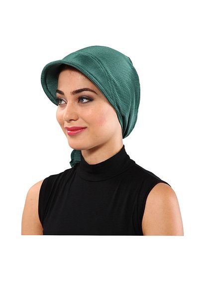 fidan bone Pleat Hat Hurrem Color Ready-made Hijab Hijab Pool Bonnet