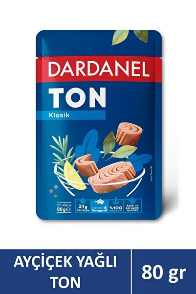 Dardanel Ayçiçek Yağlı Ton Balığı Poşet 80 gr