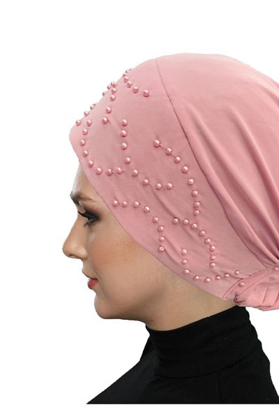 fidan bone Bonnet Hijab Turban Ready Powder με κουλούρι
