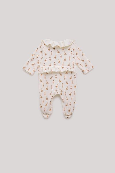 Layette Bg Store Baby Girl Print Romper