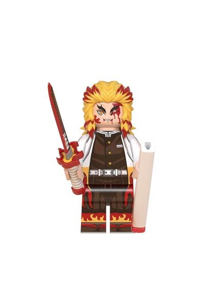 myminitoys Kyojuro Rengoku Mini Figür Demon Slayer Kimetsu No Yaiba M-296b