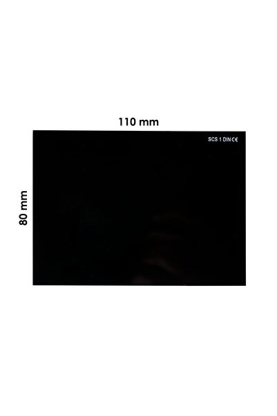 SCS Svar Kaynak Maske Camı Siyah 110x80 No:11 (athermal Muadili)