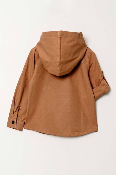 Gold Class Kidswear Cămașă pentru băieți - cu glugă, buzunare și mânecă pliabilă
