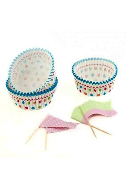 Bundera Paper Muffin 24 Piece Cake Mold Chocolate Cup Cake Tart Mold Decoration