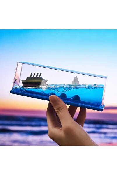 Meyra Accessories titanik figürlü batmayan gemi içi sulu renkli figürlü sevgi...