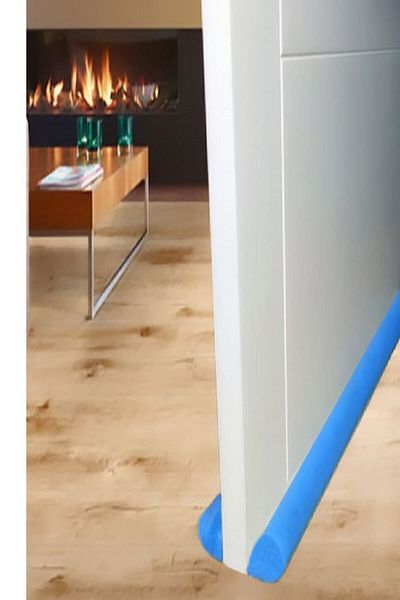 Bundera 4 Pieces Double-Sided Under-Door Wind Preventive Blue Insulation Dust Cover Windbreaker 84 Cm.
